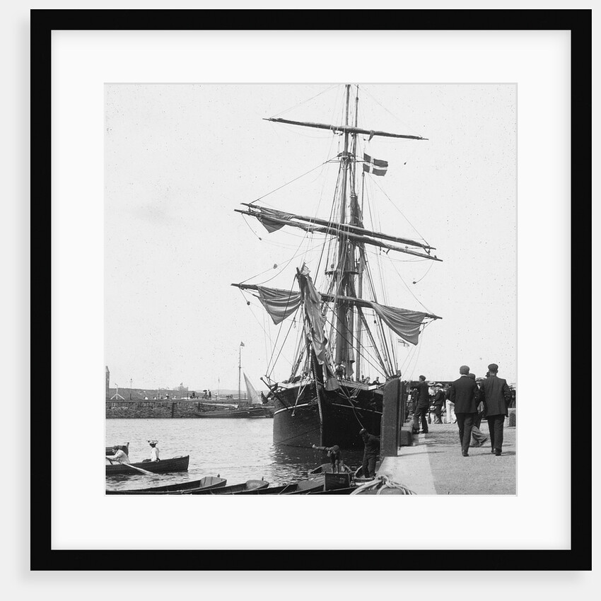 Sailing Ship in Ramsey Harbour, Isle of Man by George Bellett Cowen